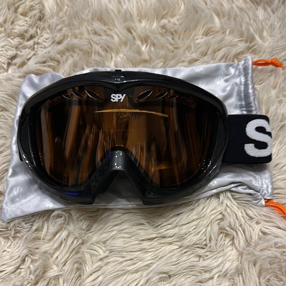 Y2K SPY Black and White Goggles great condition with Bag